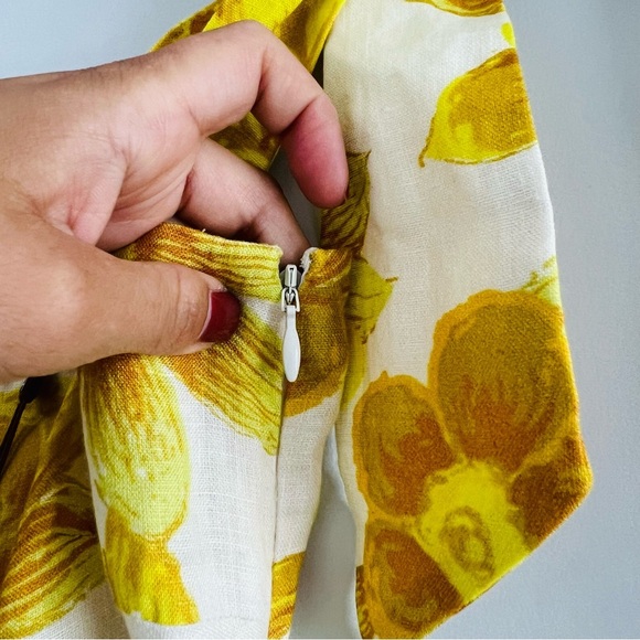 New Alemais Sonny Midi Sundress In Lemon Size 0​ - Picture 9 of 12